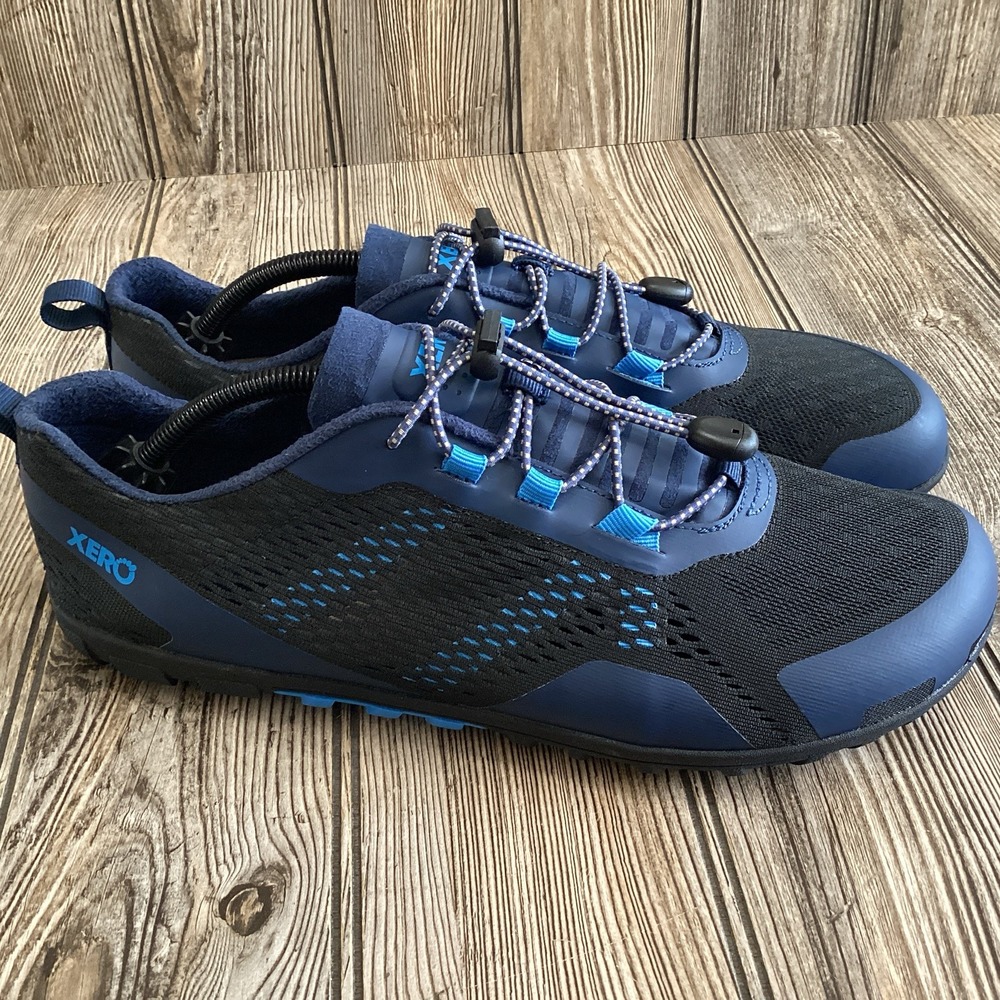 Xero Men's Size 10 Aqua X Sport Blue Black Barefoot Minimalist Water Sneakers